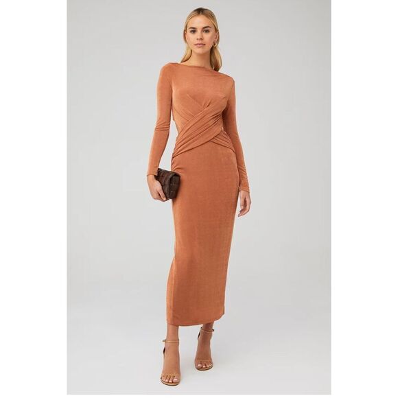 Significant Other Rosie Crisscross cut out back dress midi size 6 - Picture 1 of 16